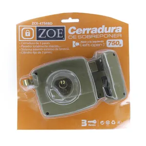 Cerradura Sobreponer Izquierda Zoe 100x2.2 mm 750g